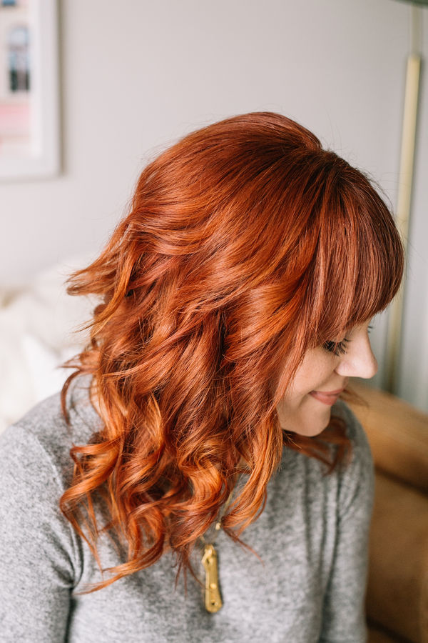 Before & After: Flat Iron Curls by A Beautiful Mess ...