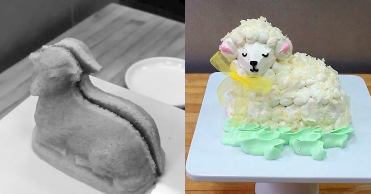 Before & After Lamb Cake by Bittersweet Pastry Shop SnapTwice